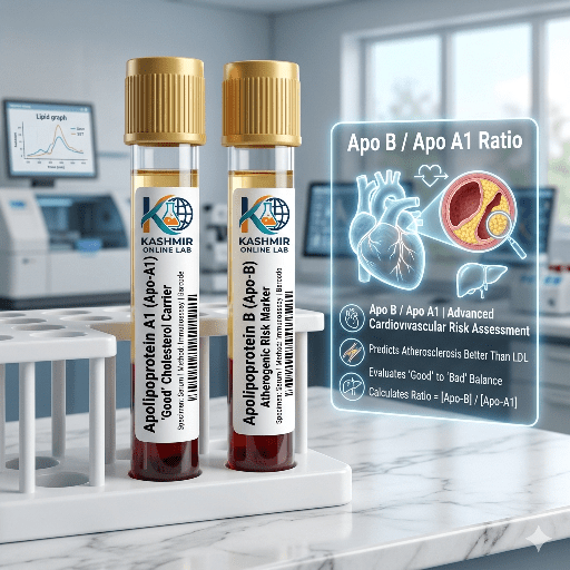 Apolipoprotein A1 (Apo-A1) & Apolipoprotein B (Apo-B); Apo B/Apo A1 Ratio 8 406871