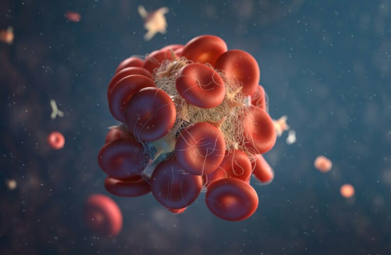 Unexplained Bruising? The “Coagulation Cascade” and What Your APTT Test Reveals a red blood cell in a blood vessel